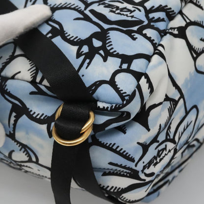 Fendi Blue Nylon Backpack