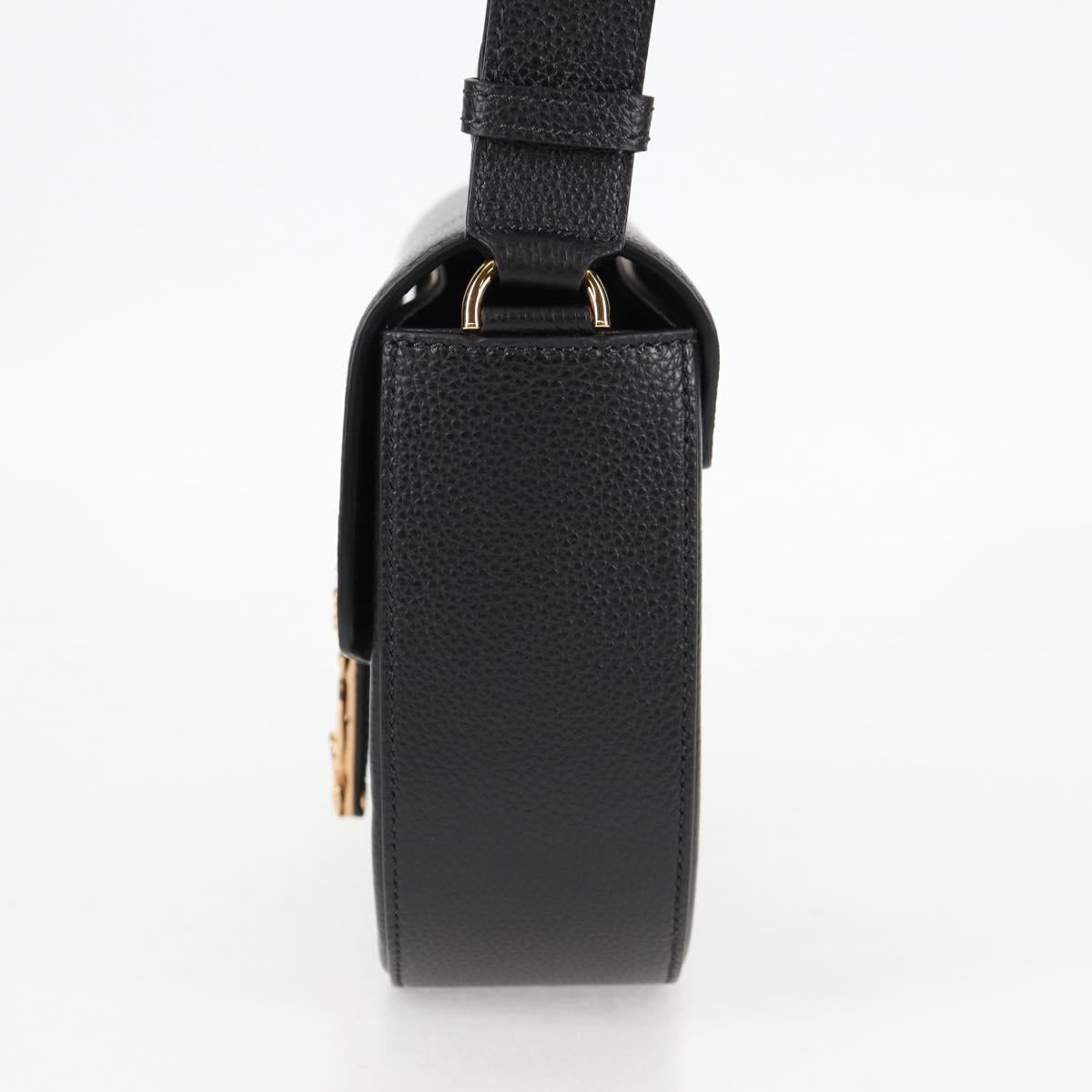 Versace Black Leather Medusa