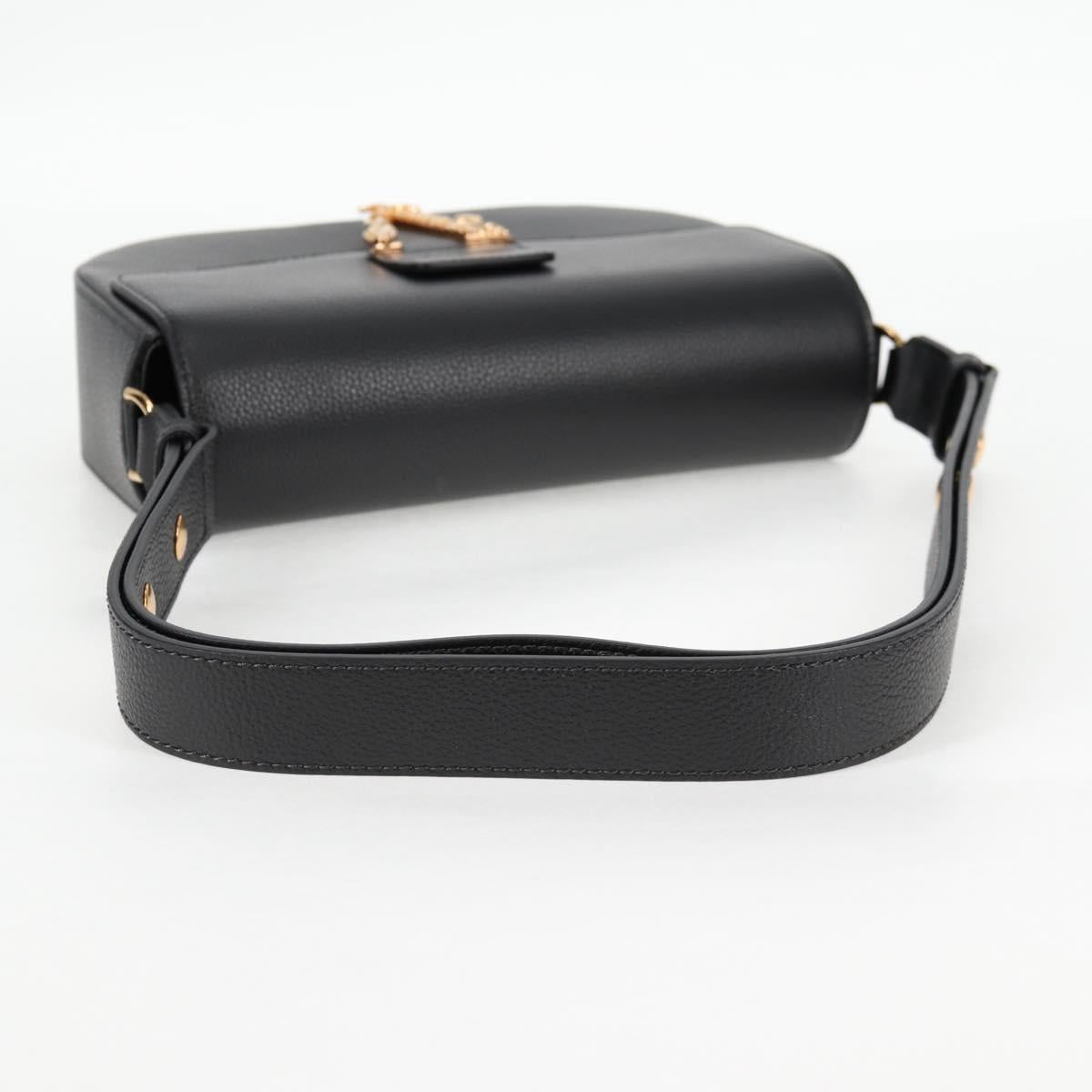 Versace Black Leather Medusa