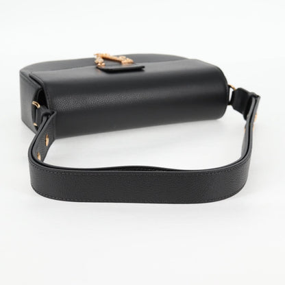 Versace Black Leather Medusa