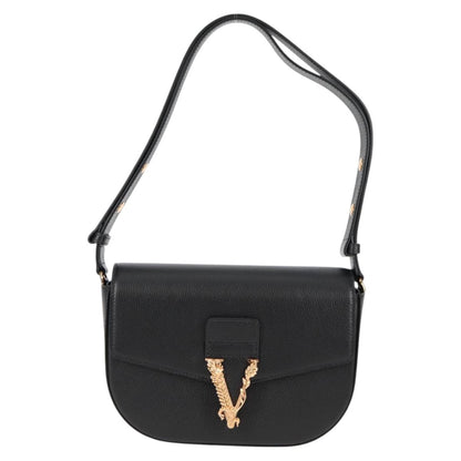 Versace Black Leather Medusa