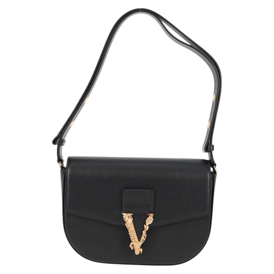 Versace Black Leather Medusa
