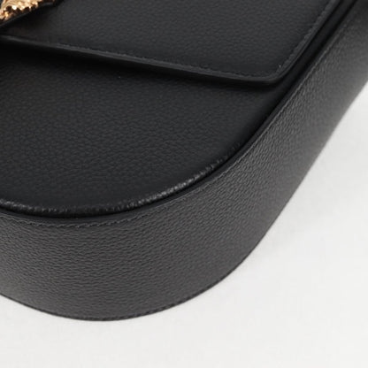 Versace Black Leather Medusa