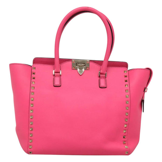 Valentino Garavani Pink Leather Rockstud
