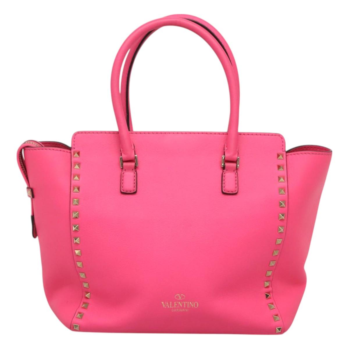 Valentino Garavani Pink Leather Rockstud
