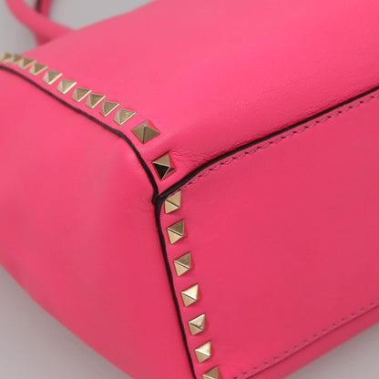 Valentino Garavani Pink Leather Rockstud