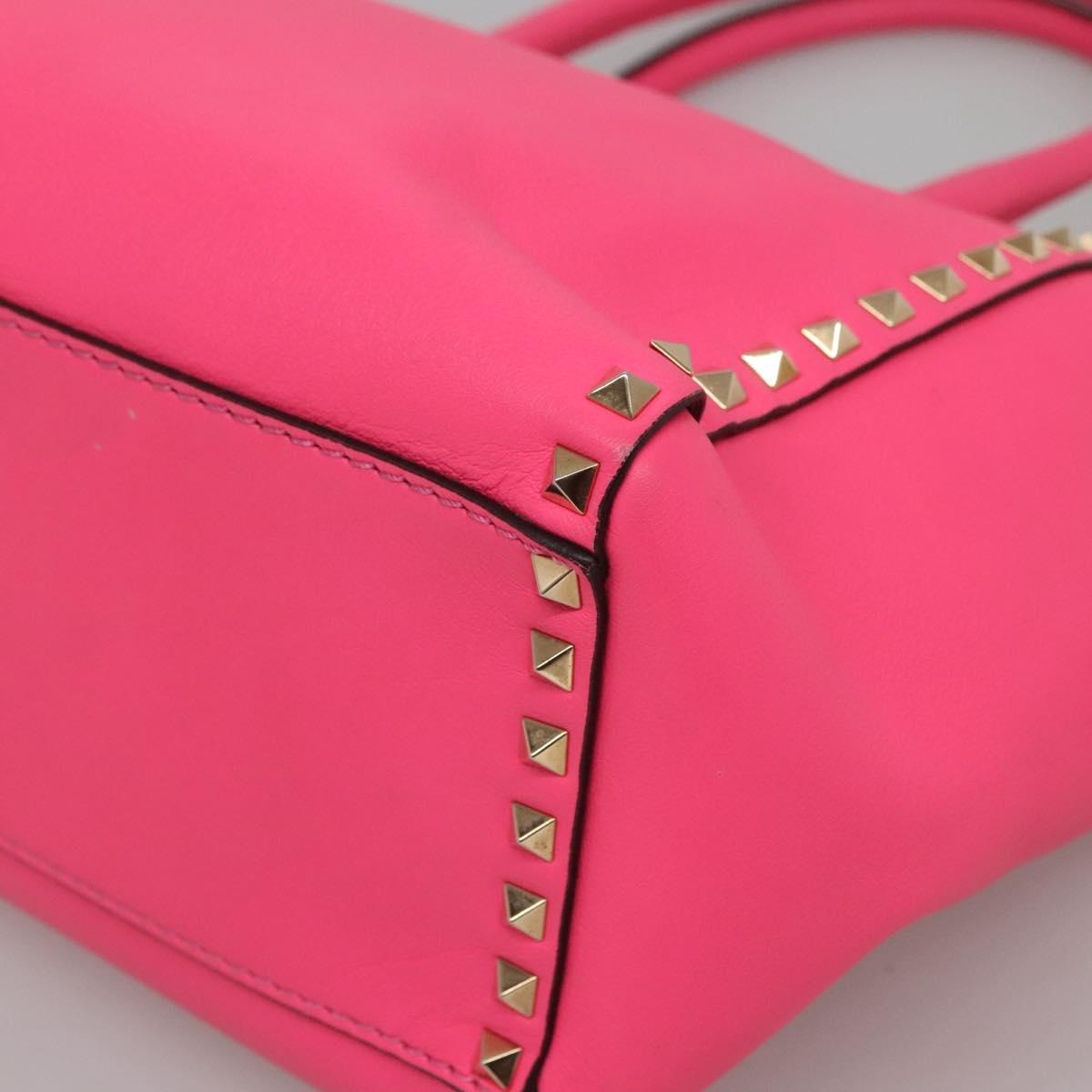 Valentino Garavani Pink Leather Rockstud