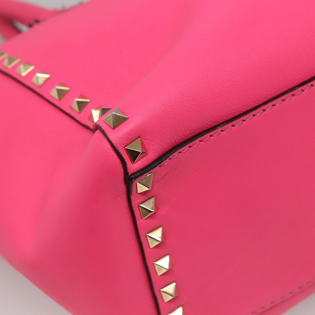 Valentino Garavani Pink Leather Rockstud