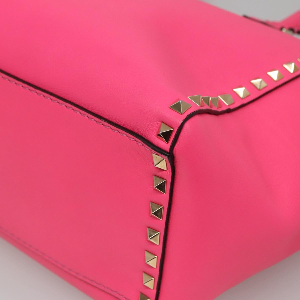 Valentino Garavani Pink Leather Rockstud
