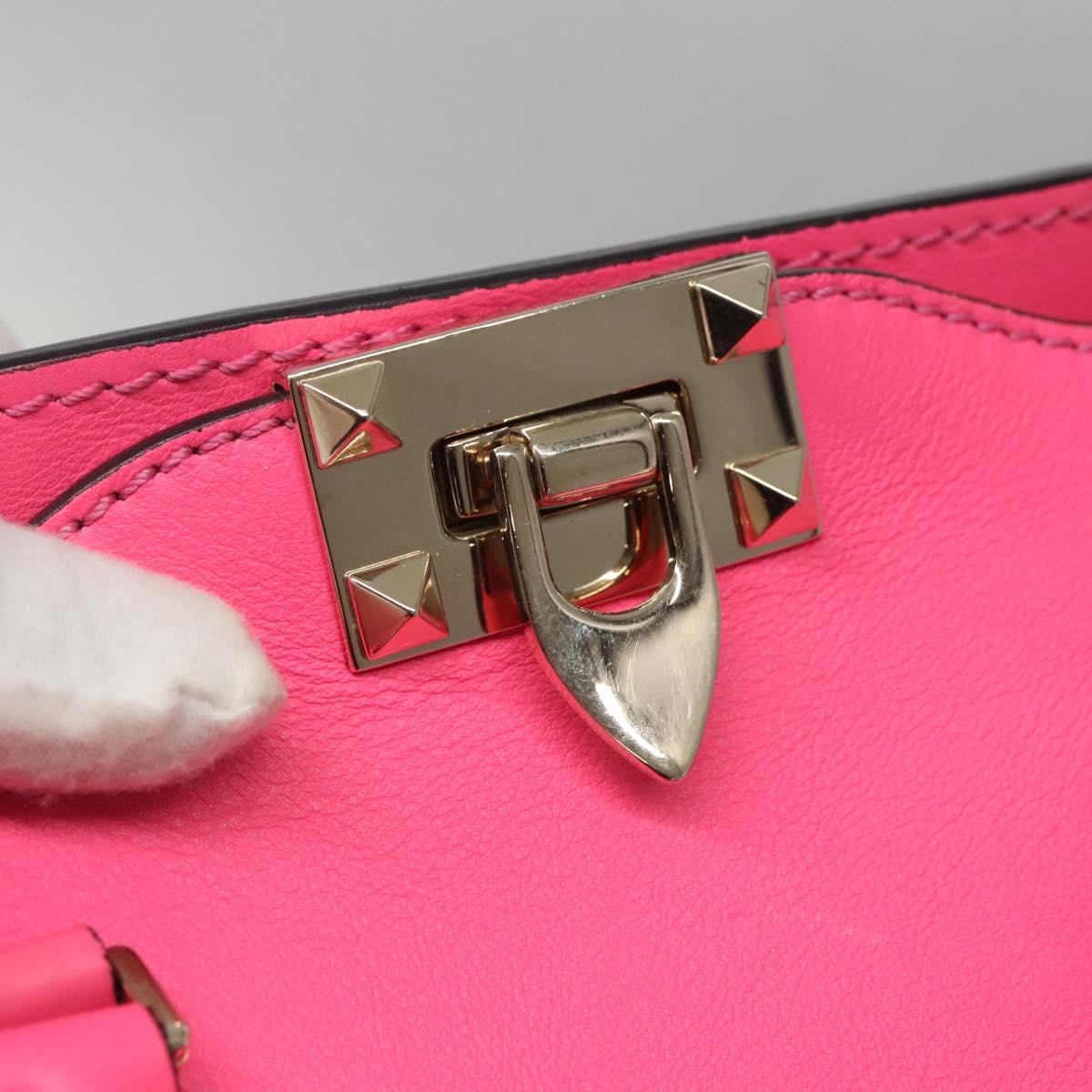 Valentino Garavani Pink Leather Rockstud