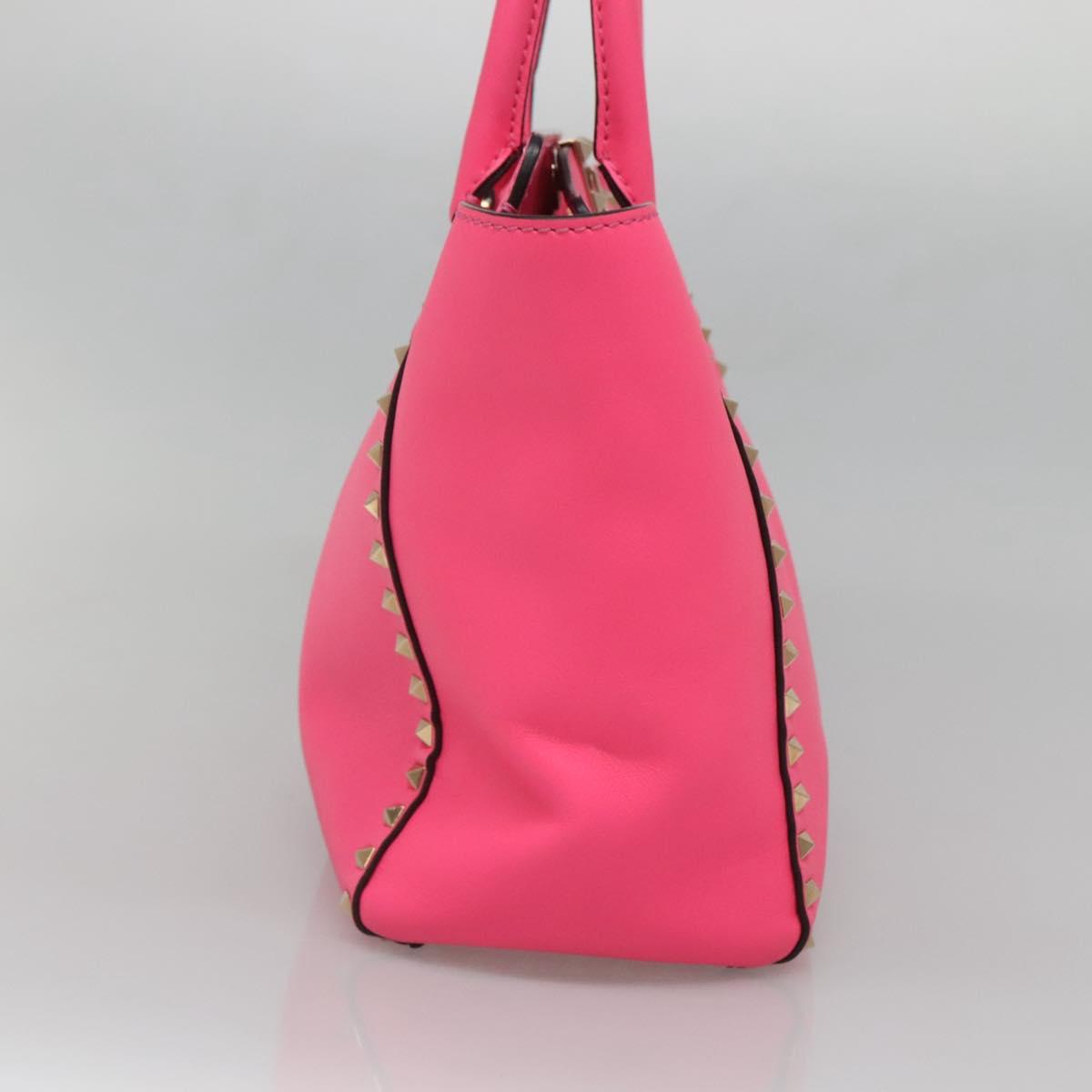 Valentino Garavani Pink Leather Rockstud