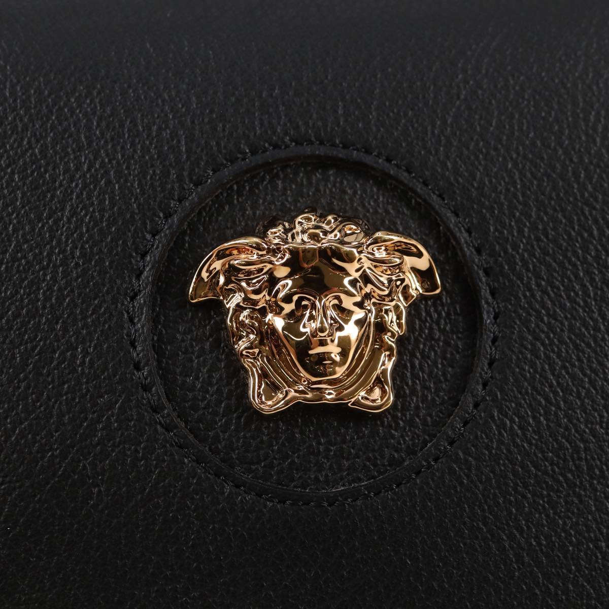 Versace Black Leather Medusa
