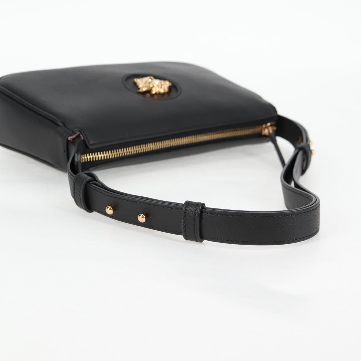 Versace Black Leather Medusa