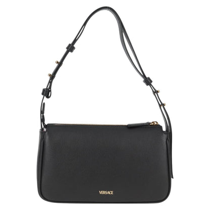 Versace Black Leather Medusa