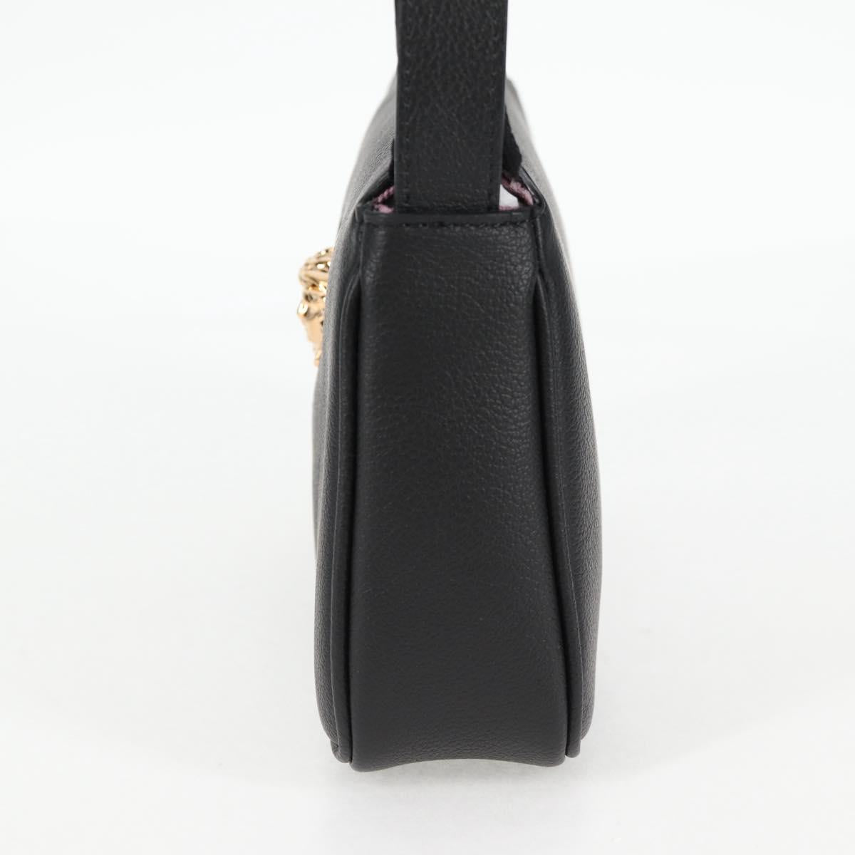 Versace Black Leather Medusa