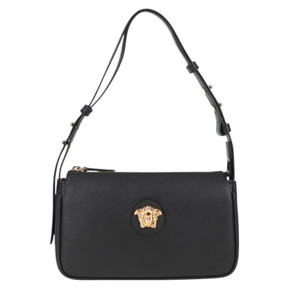 Versace Black Leather Medusa