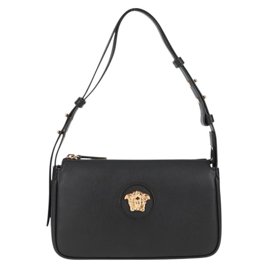 Versace Black Leather Medusa