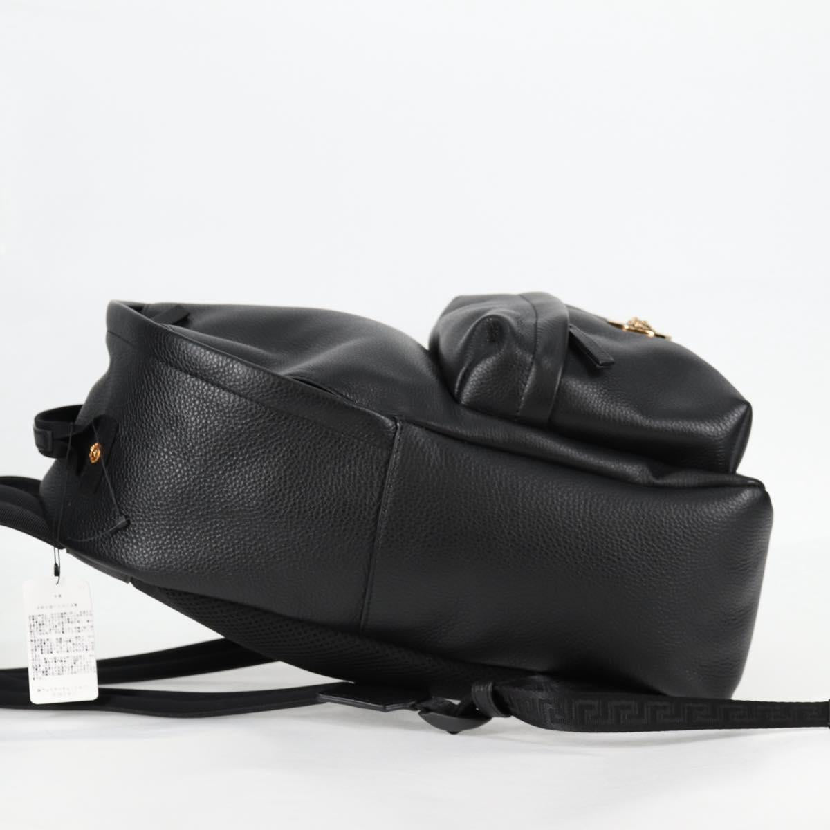 Versace Black Leather Medusa