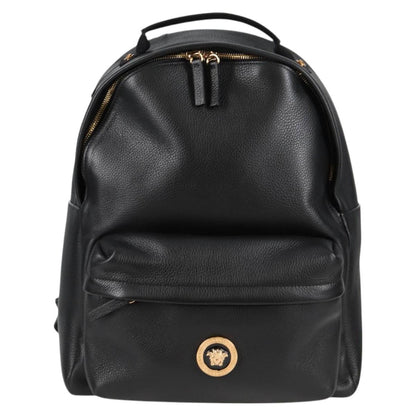 Versace Black Leather Medusa
