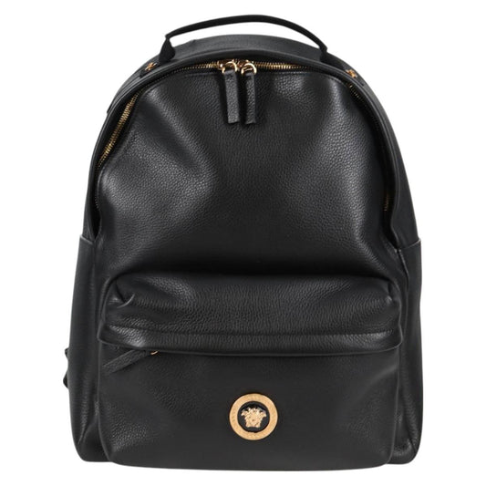 Versace Black Leather Medusa