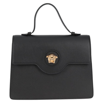 Versace Black Leather Medusa