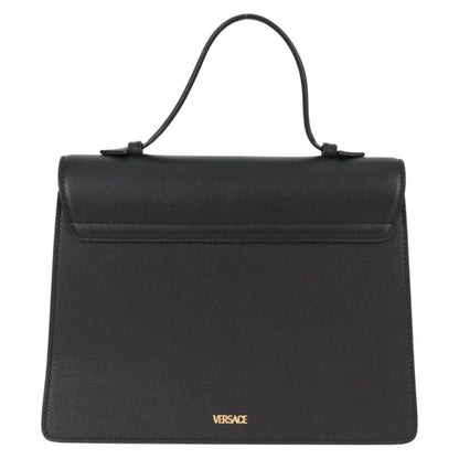 Versace Black Leather Medusa