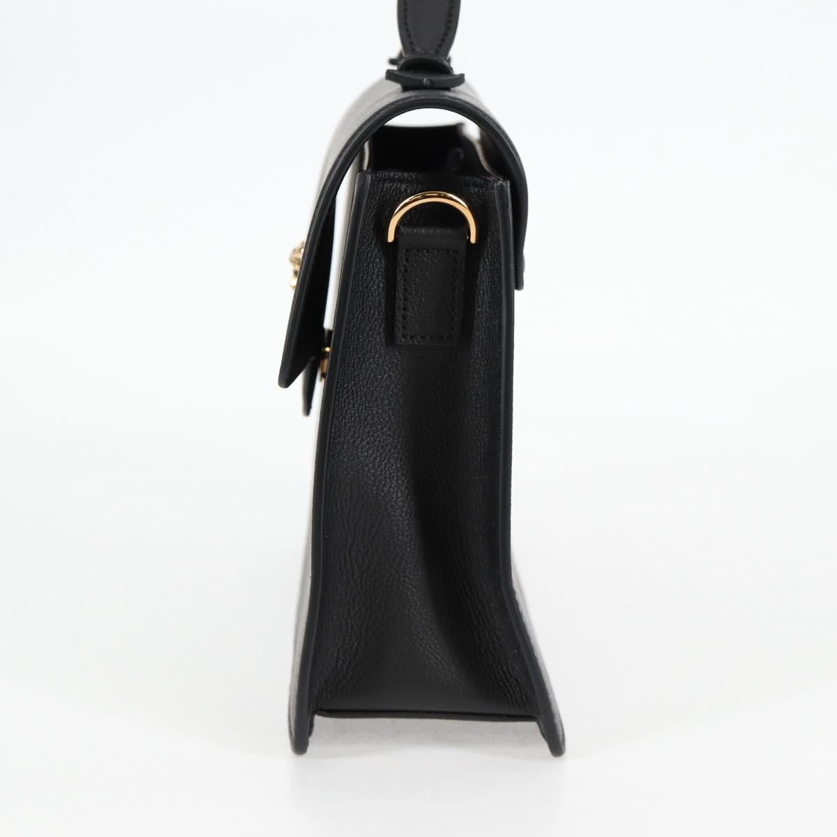 Versace Black Leather Medusa