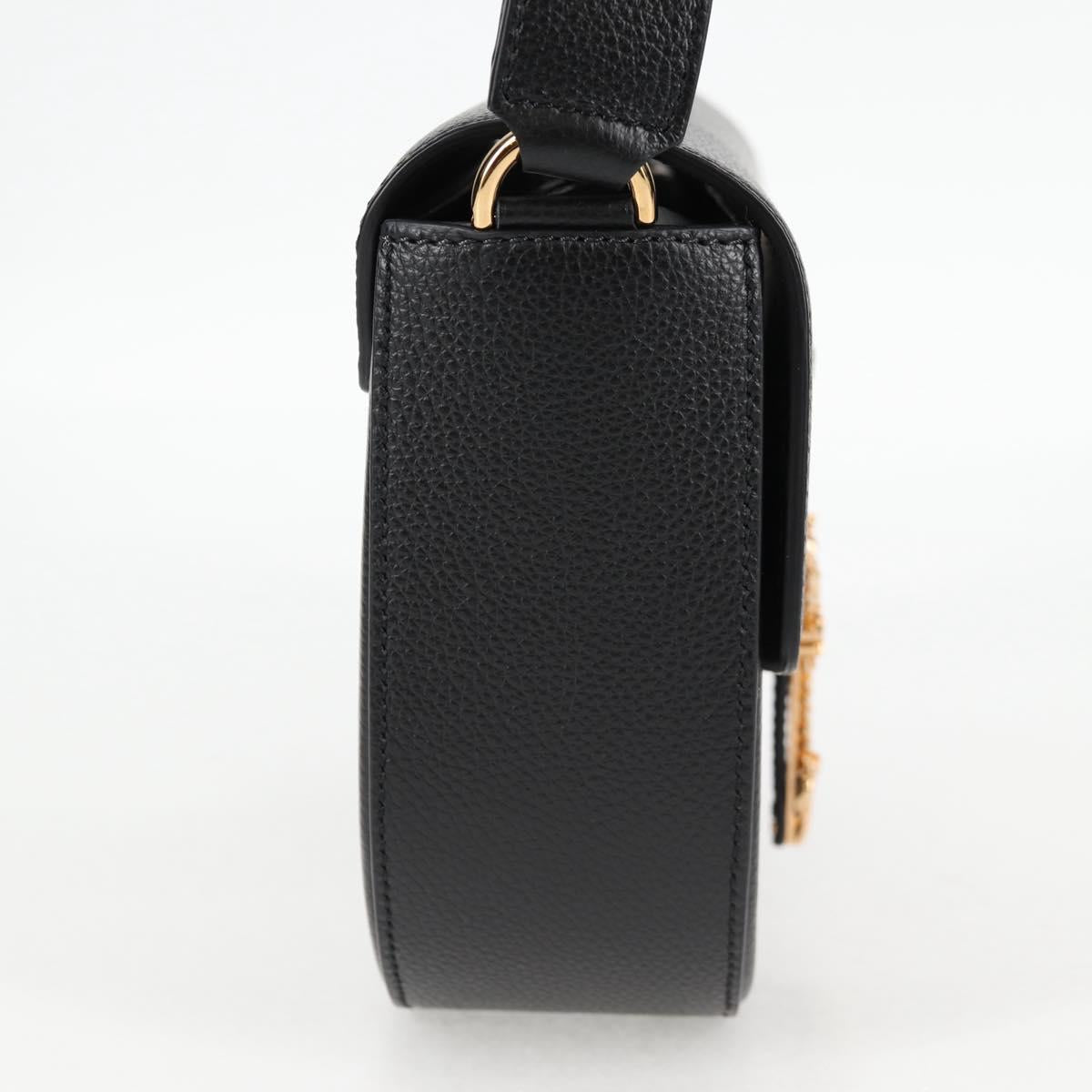 Versace Black Leather Medusa