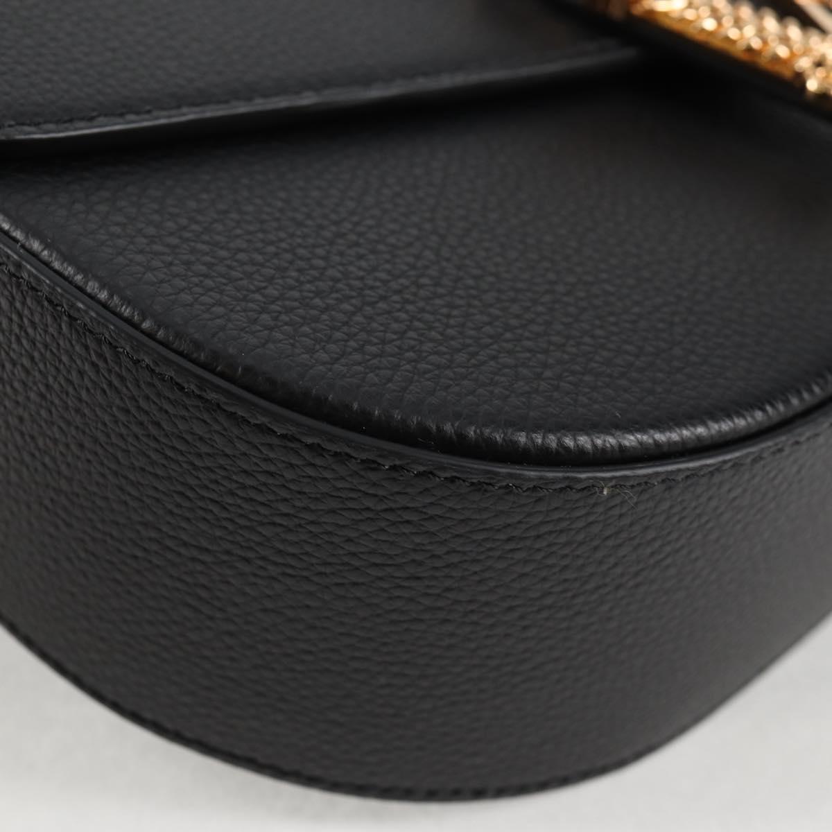 Versace Black Leather Medusa