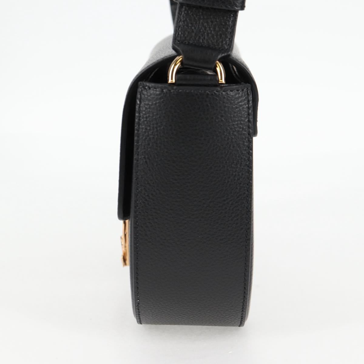 Versace Black Leather Medusa