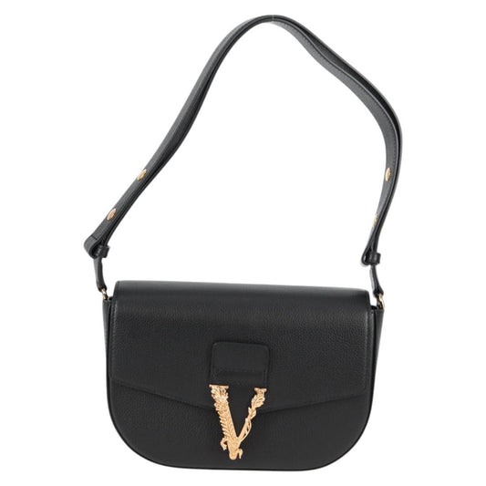 Versace Black Leather Medusa