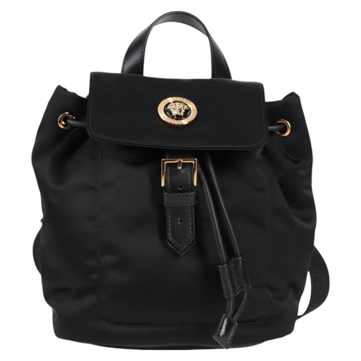 Versace Black Nylon Medusa