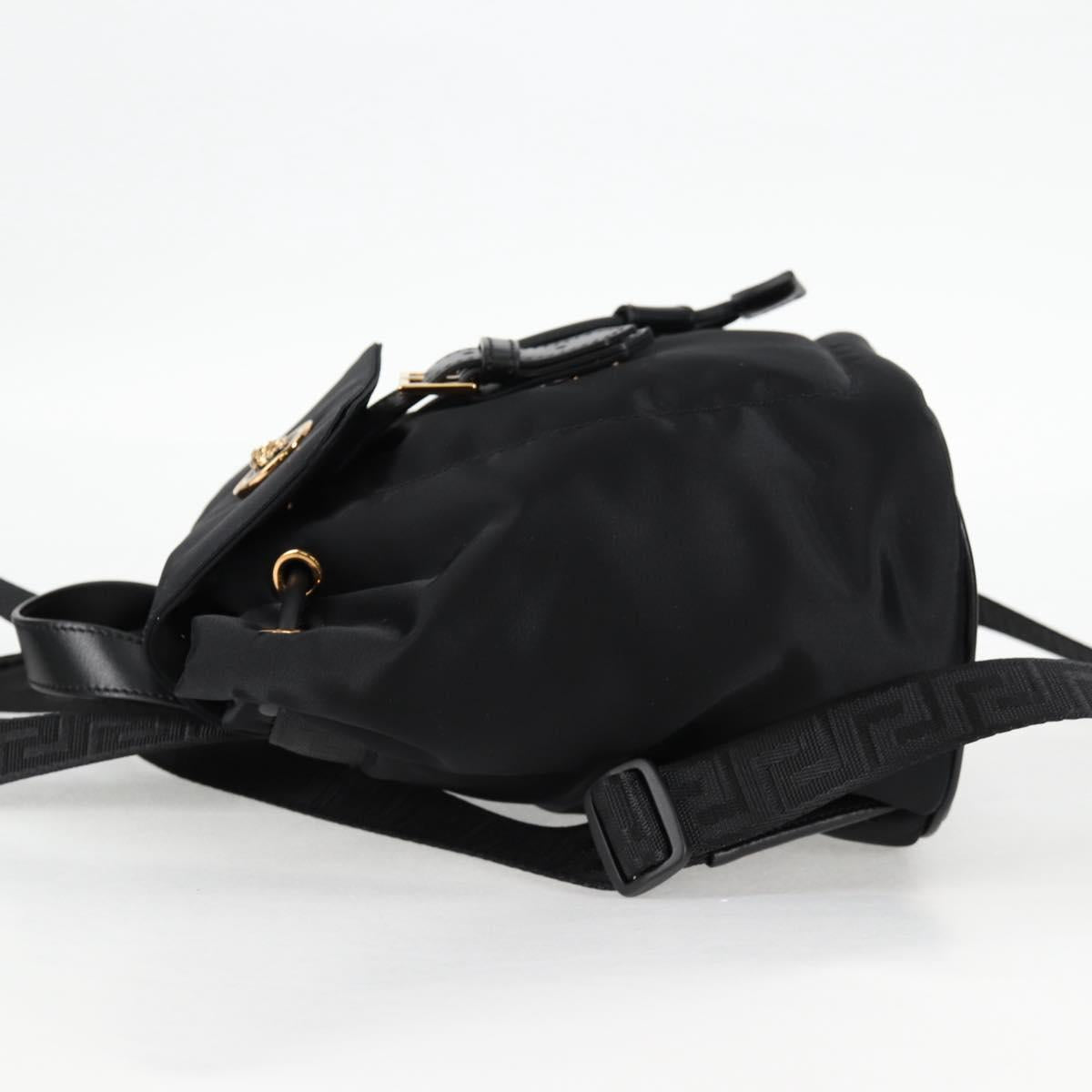 Versace Black Nylon Medusa