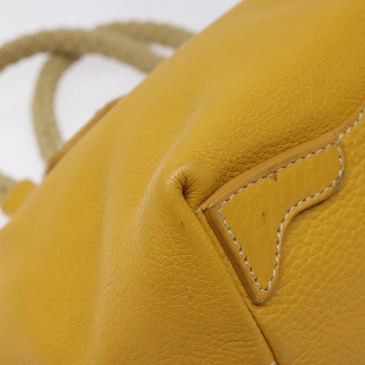 Prada Yellow Leather Handbag