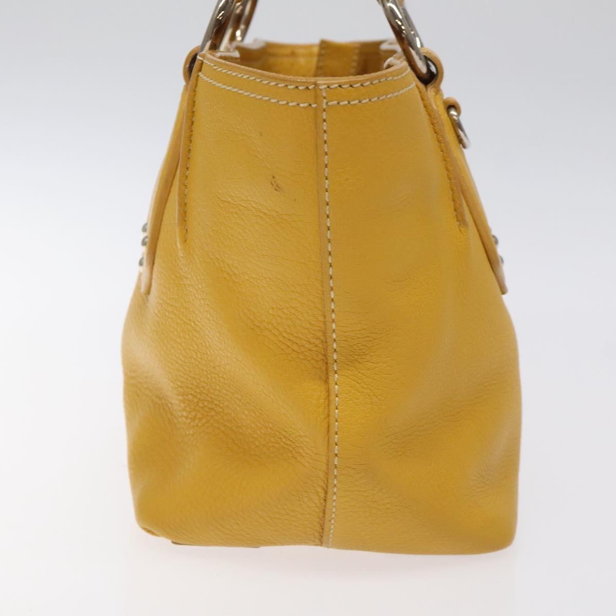 Prada Yellow Leather Handbag