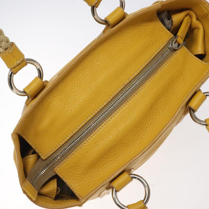 Prada Yellow Leather Handbag