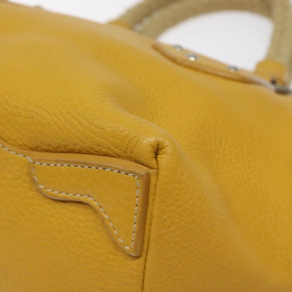 Prada Yellow Leather Handbag
