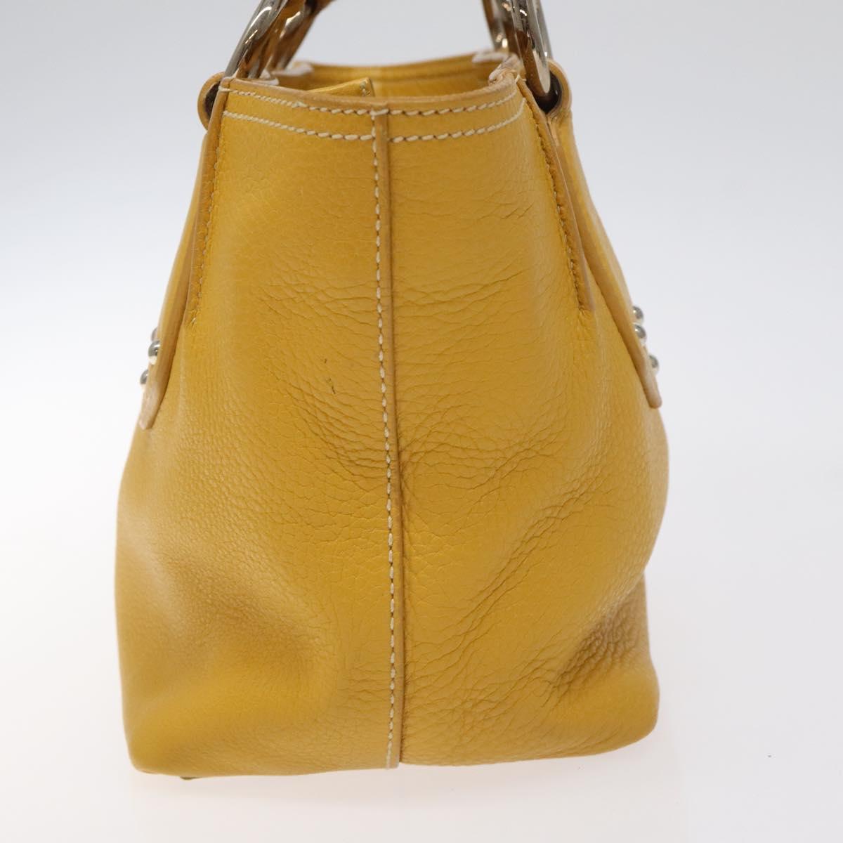 Prada Yellow Leather Handbag