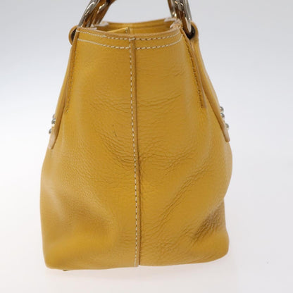 Prada Yellow Leather Handbag