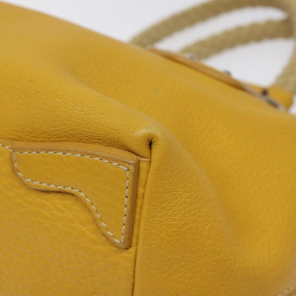 Prada Yellow Leather Handbag
