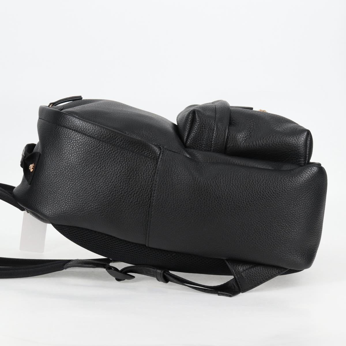 Versace Black Leather Medusa