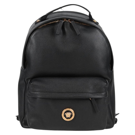 Versace Black Leather Medusa