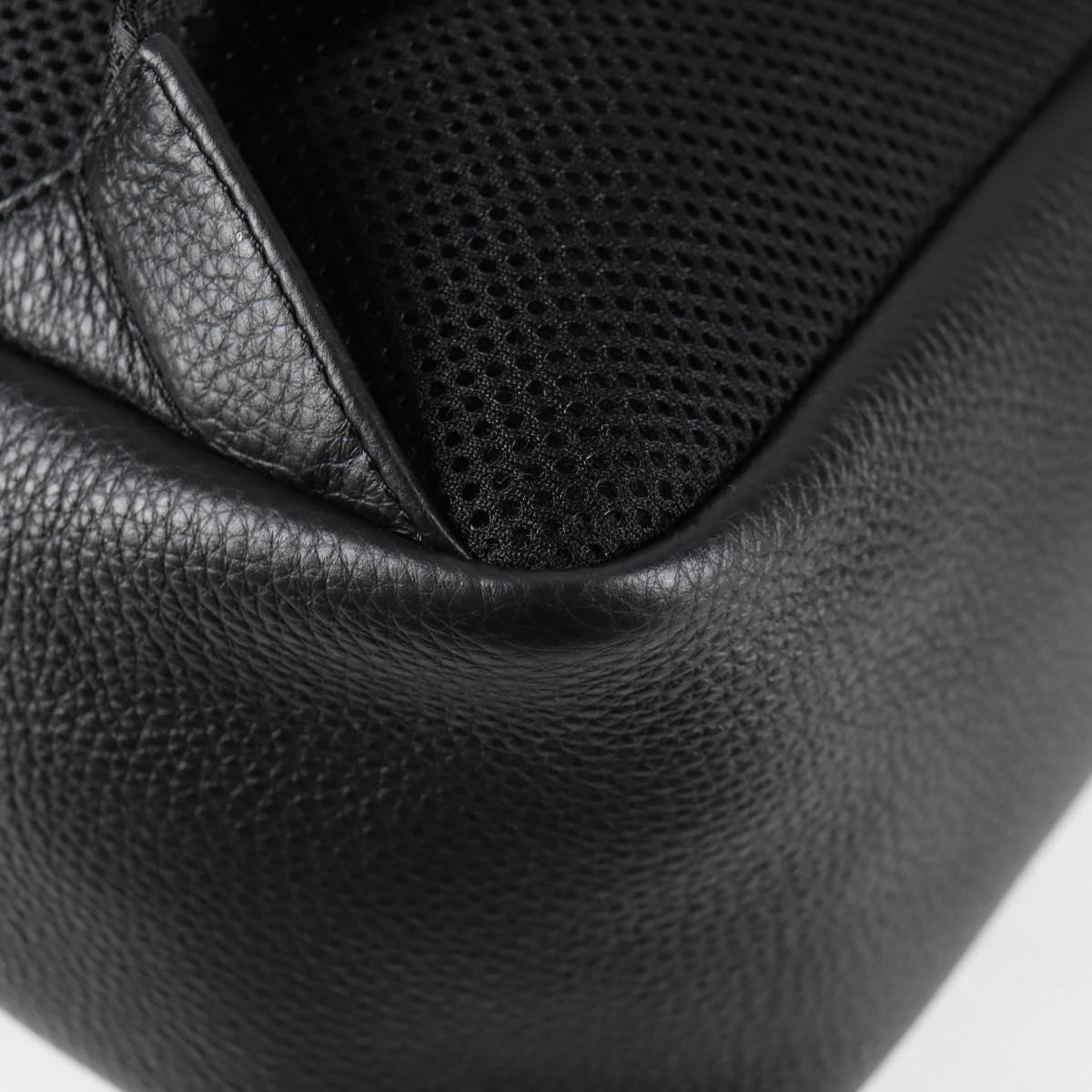Versace Black Leather Medusa