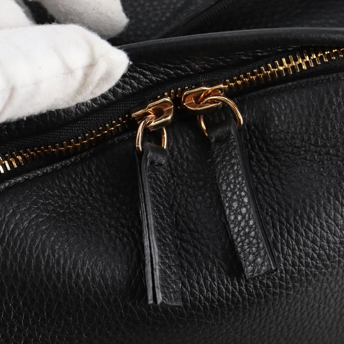 Versace Black Leather Medusa