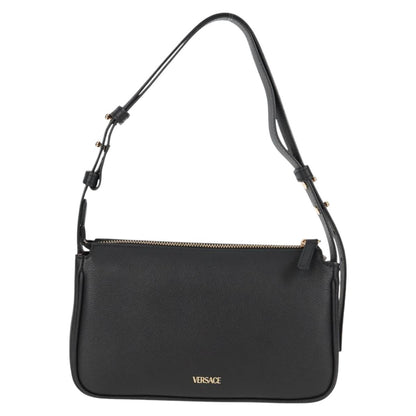 Versace Black Leather Medusa