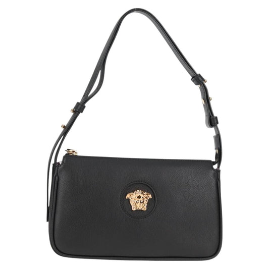 Versace Black Leather Medusa