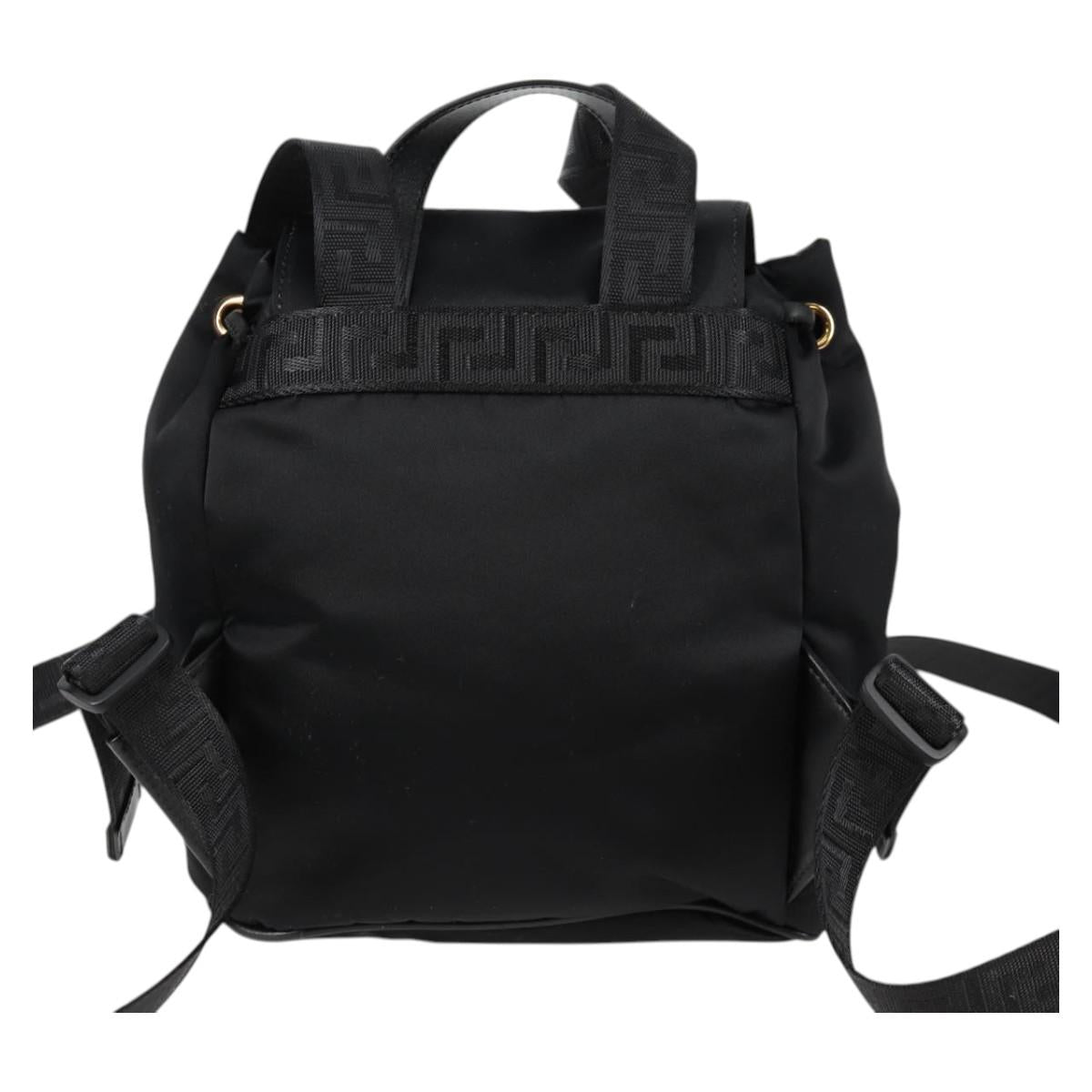 Versace Black Nylon Medusa