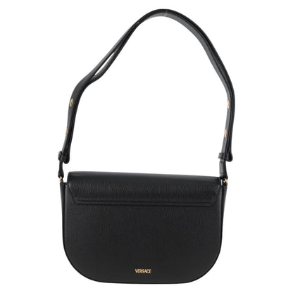 Versace Black Leather Medusa