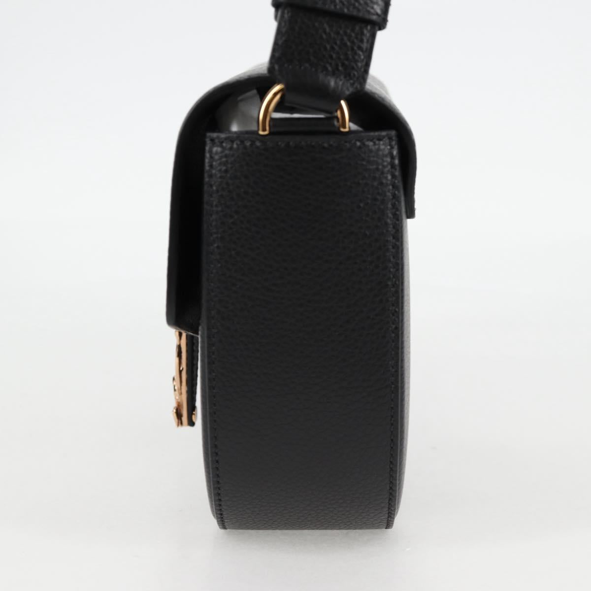 Versace Black Leather Medusa