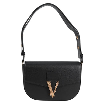 Versace Black Leather Medusa